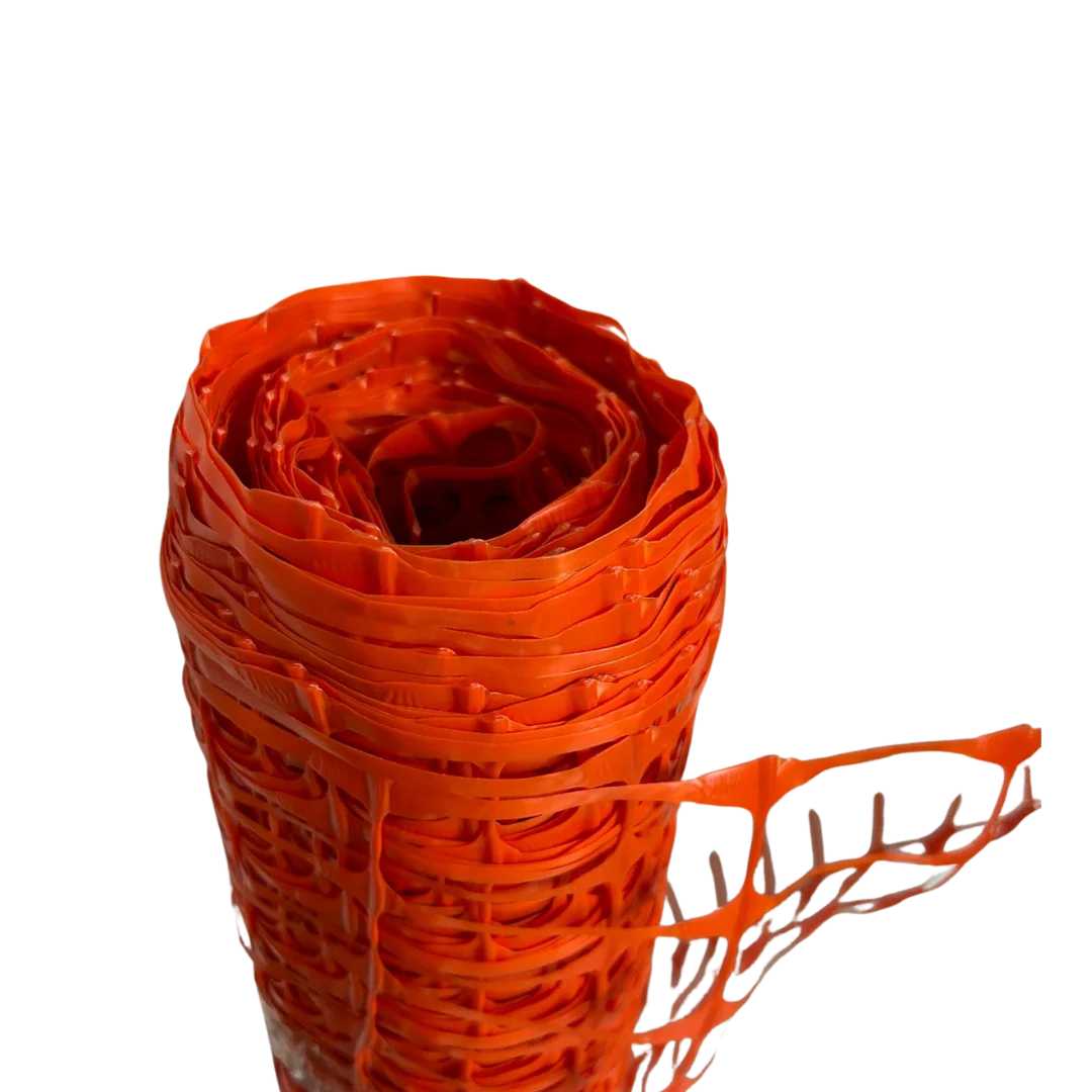 Rollo de malla de seguridad naranja